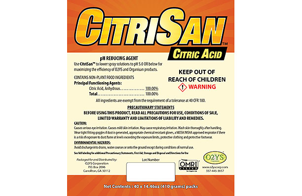 Organisan CitriSan Bucket Label