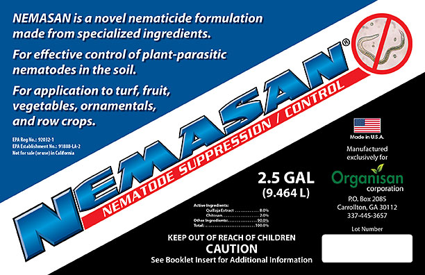 Organisan Nemasan Label Front