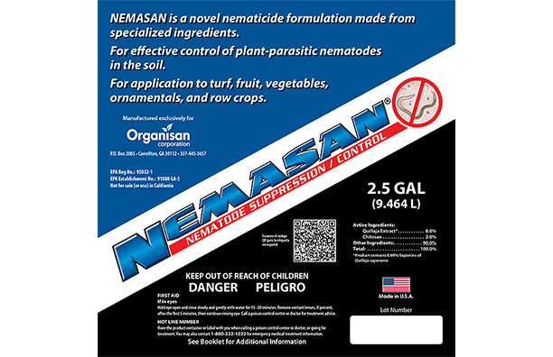 Organisan Nemasan Label Front